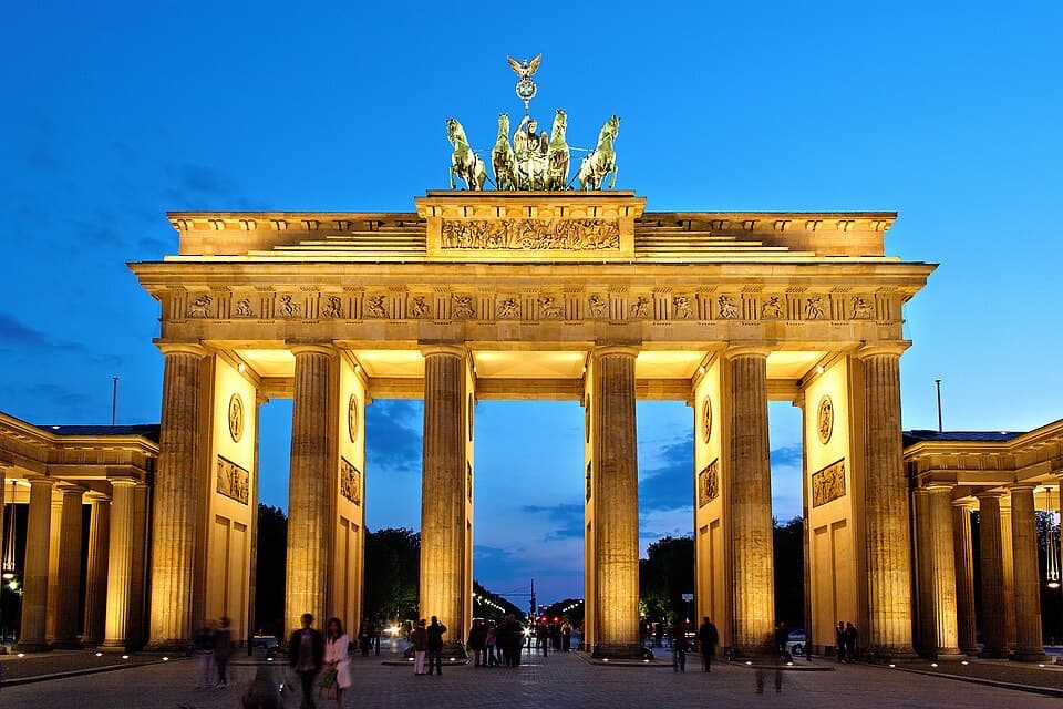 The Brandenburg Gate in Berlin