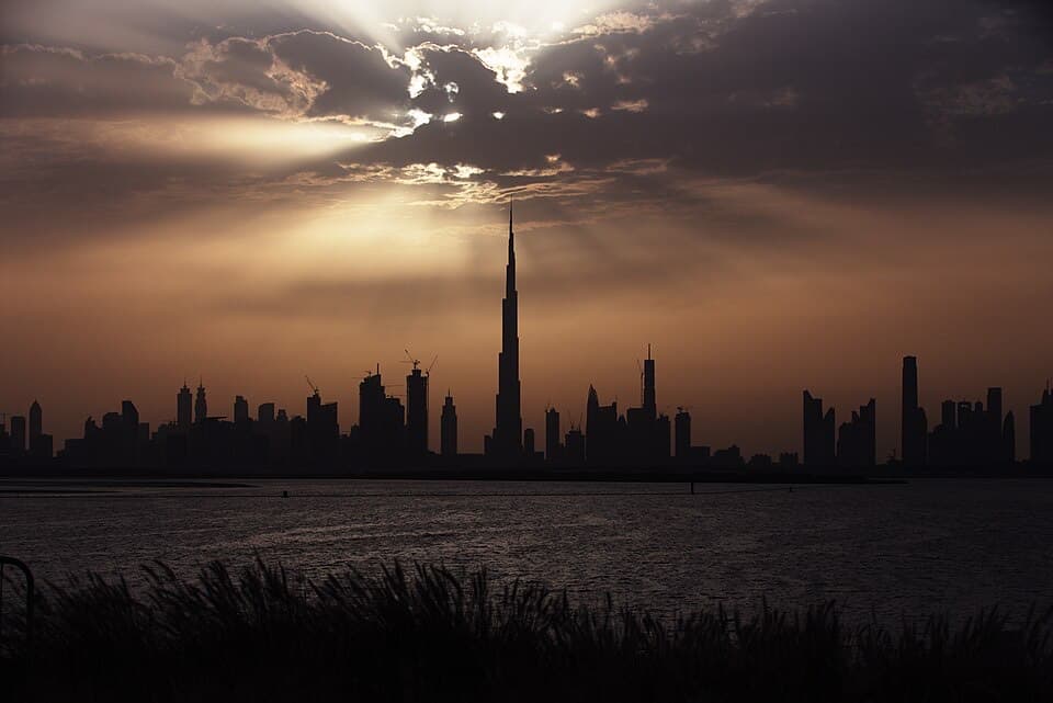The Burj Khalifa skyscraper in Dubai