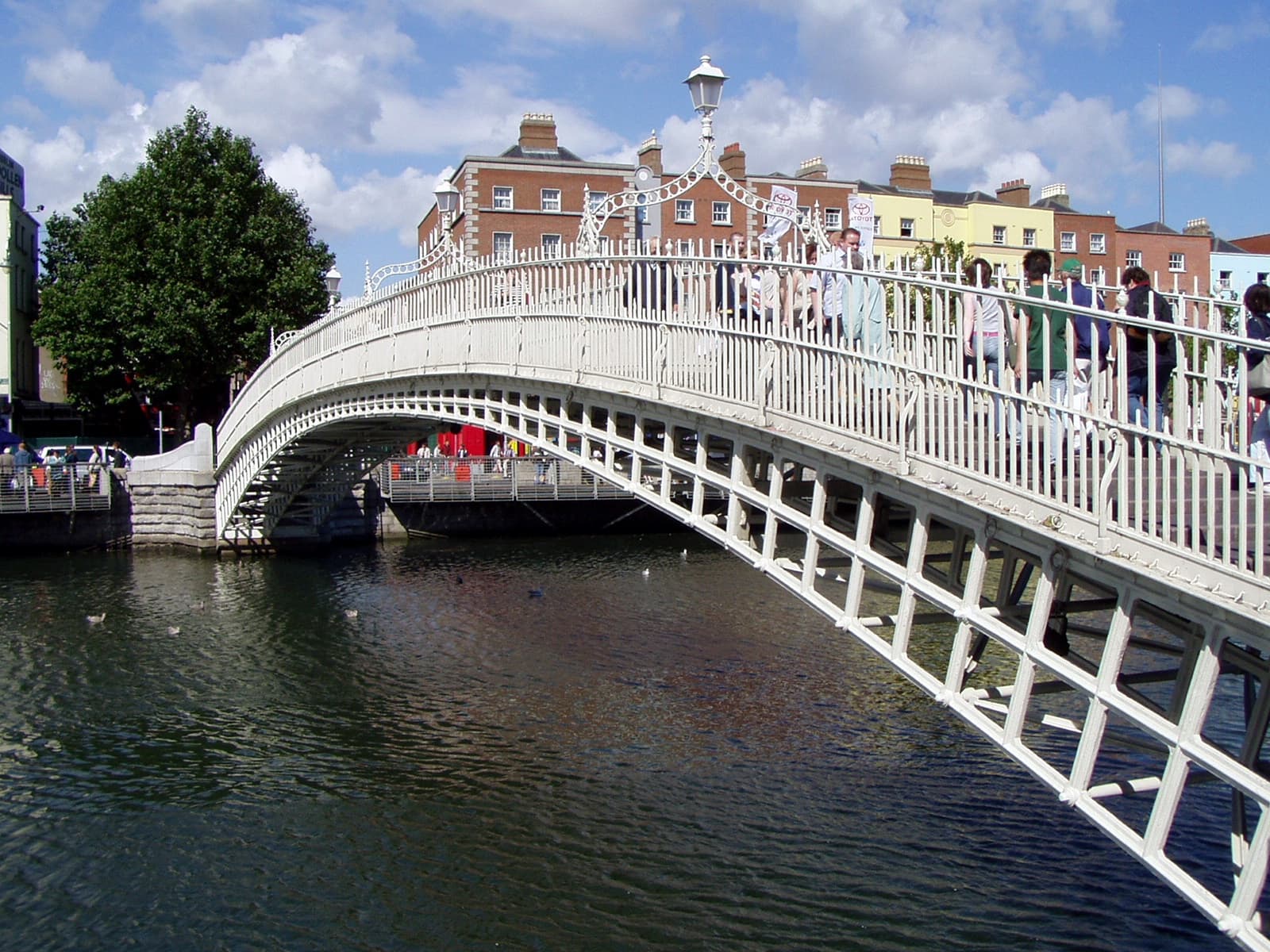 The Ha'penny Bridge in Dublin