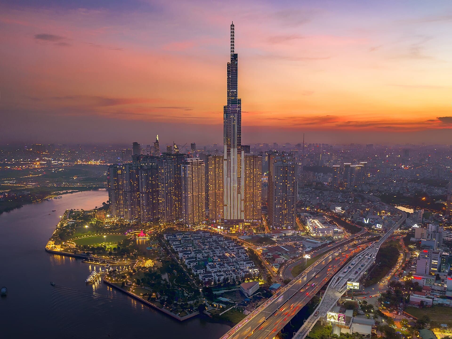 The skyline of Ho Chi Minh City