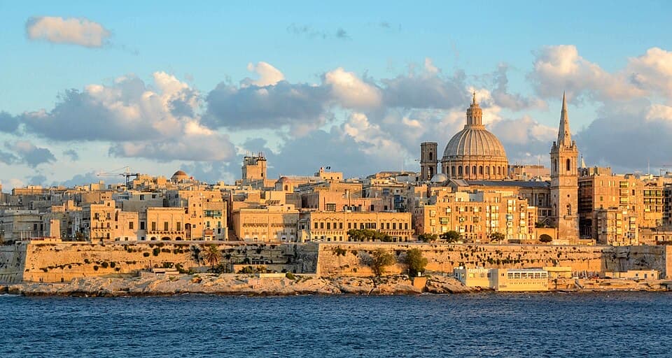 The old town of Valletta, Malta