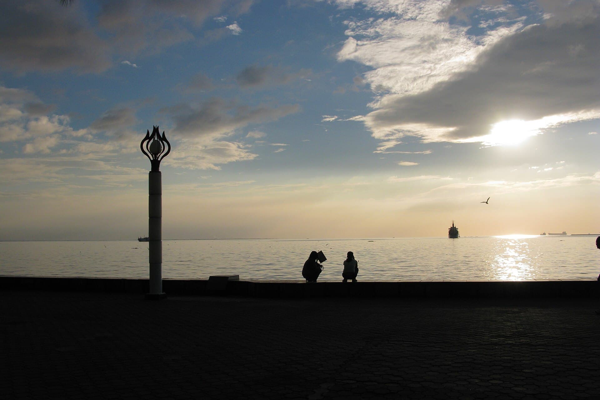 The bay waterfront in Manila