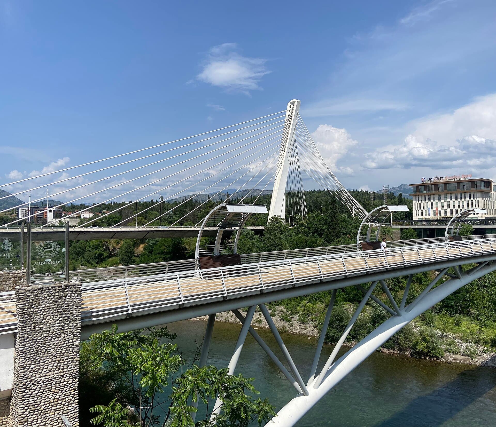 The Millennium Bridge in Podgorica