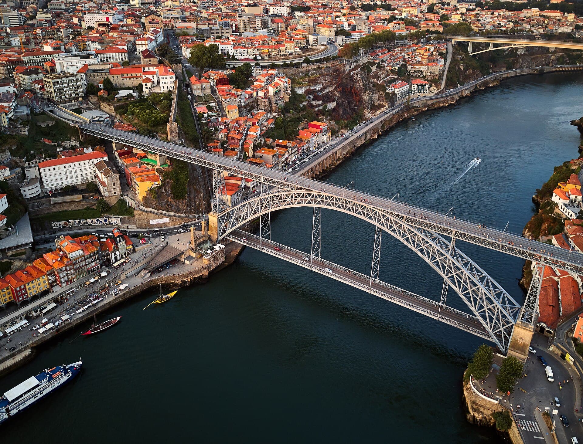 The Dom Luís I Bridge in Porto