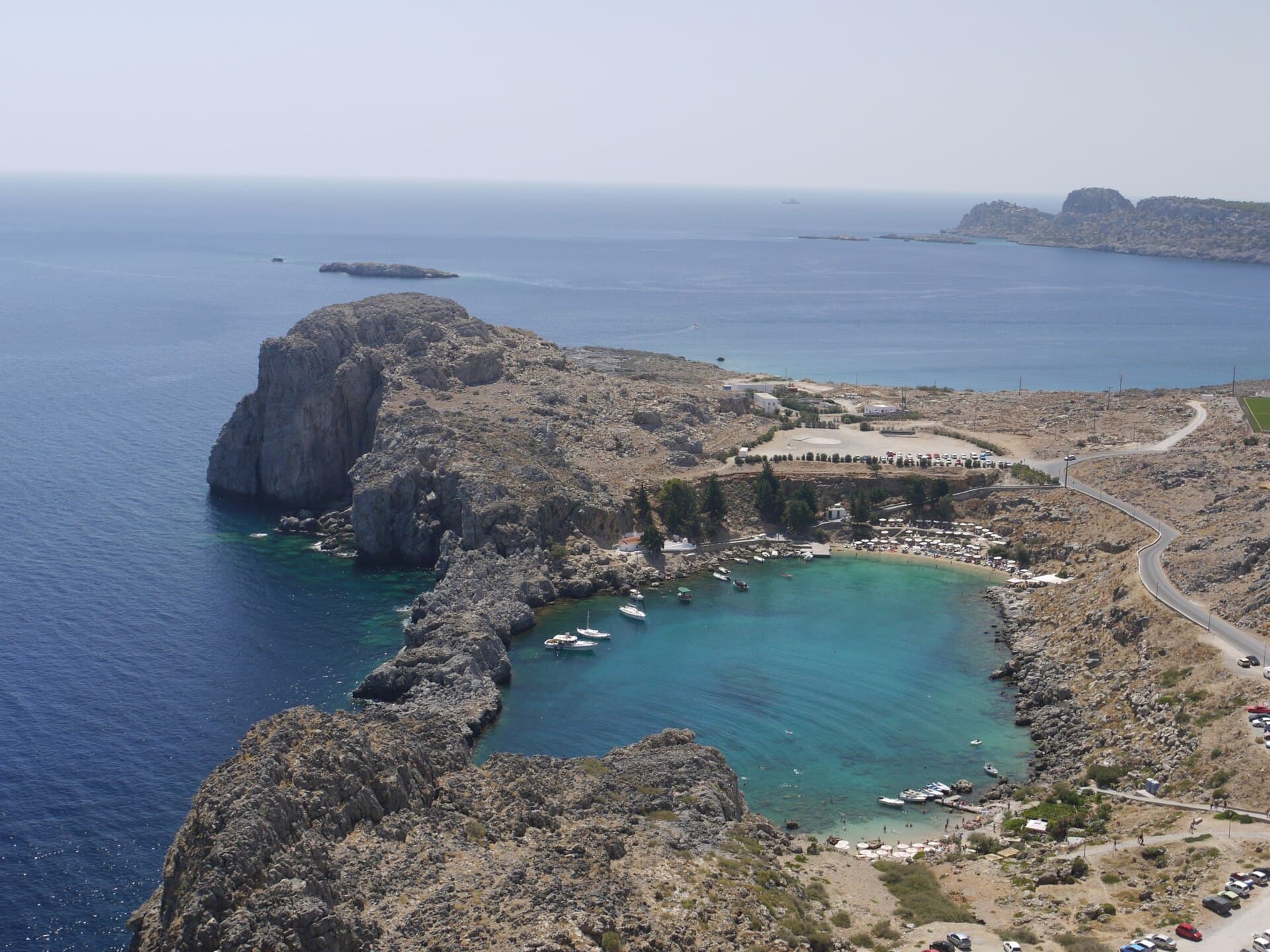St Paul's Bay at Lindos in Rhodes