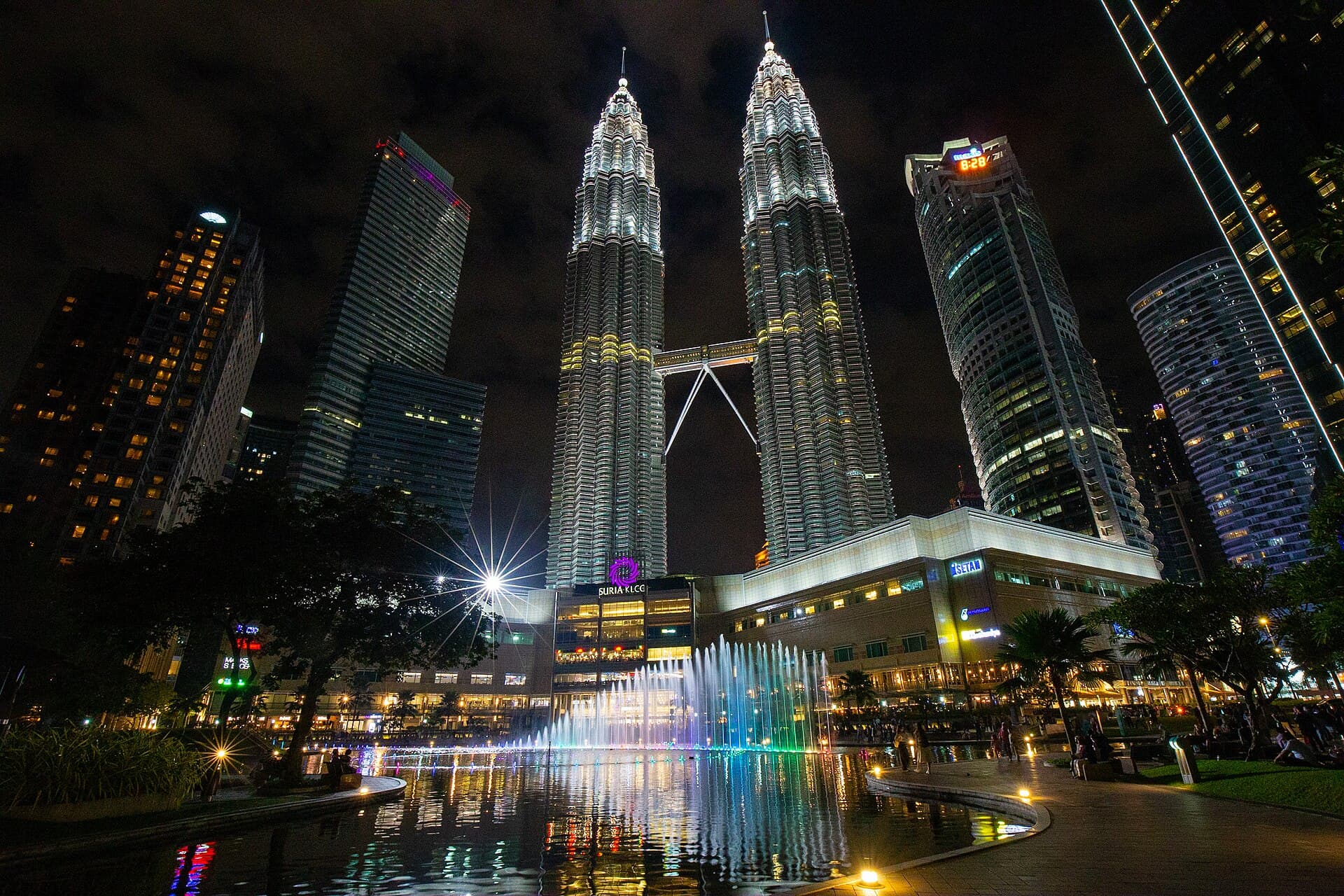 The Petronas Towers in Kuala Lumpur
