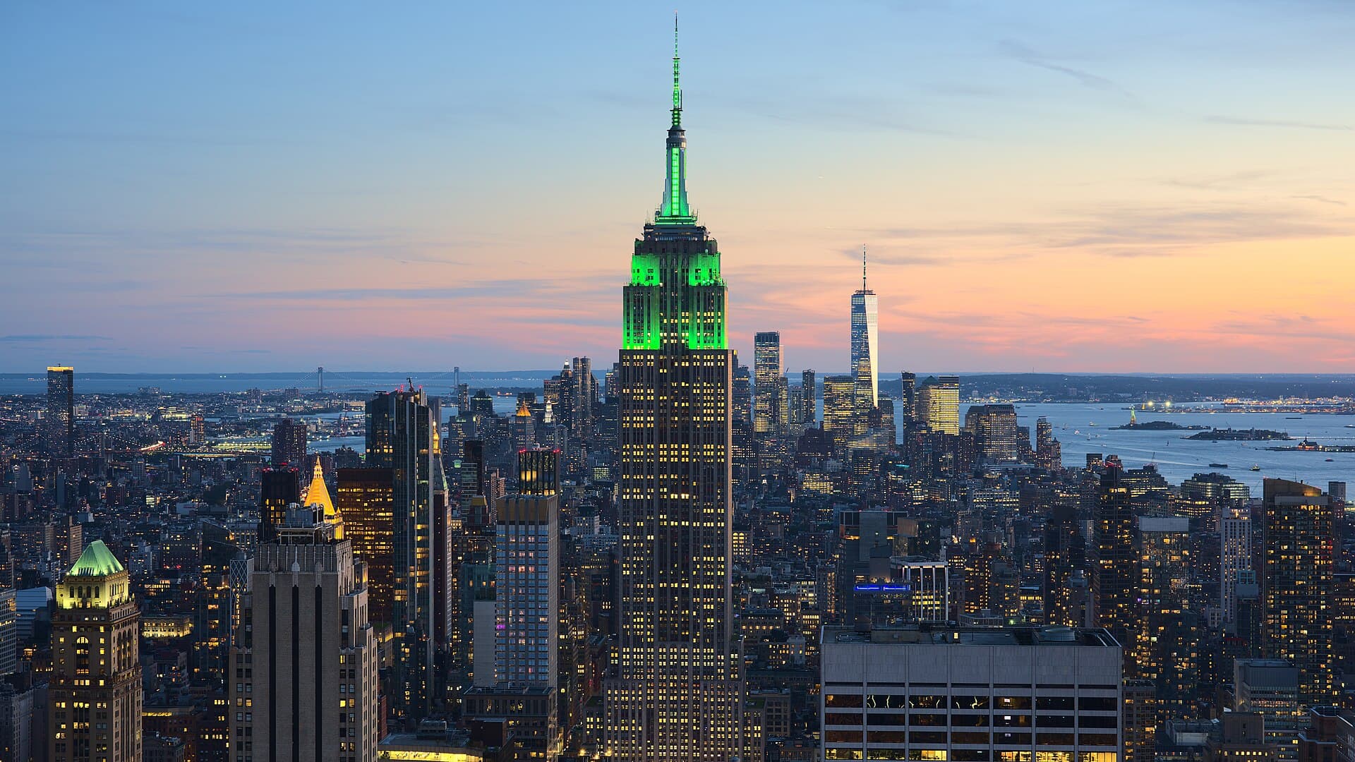 The Manhattan skyline in New York